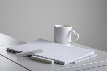 Still life in white flowers