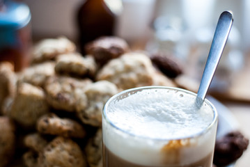 Homemade coffee and cookies