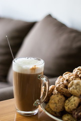 Homemade coffee and cookies