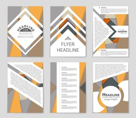 Abstract vector layout background set. For art template design, list, front page, mockup brochure theme style, banner, idea, cover, booklet, print, flyer, book, blank, card, ad, sign, sheet,, a4