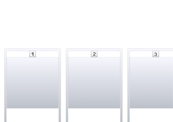 3 panneaux affichage electoral