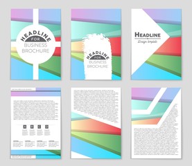 Abstract vector layout background set. For art template design, list, front page, mockup brochure theme style, banner, idea, cover, booklet, print, flyer, book, blank, card, ad, sign, sheet,, a4