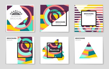 Abstract vector layout background set. For art template design, list, front page, mockup brochure theme style, banner, idea, cover, booklet, print, flyer, book, blank, card, ad, sign, sheet,, a4