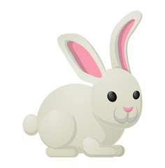 White Rabbit Bunny Sweetness Holiday Mascot