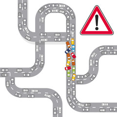 Fototapeta premium Unfall/Stau