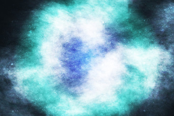 Vector realistic cosmic galaxy background. Concept of space, nebula and cosmos.