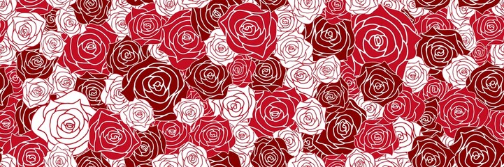 Rose background. Seamless pattern.Vector. 薔薇のパターン