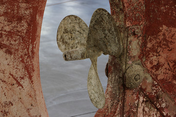 old propeller of a ship