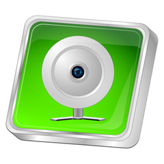 Button with Webcam - 3D illustration