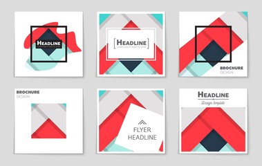 Abstract vector layout background set. For art template design, list, front page, mockup brochure theme style, banner, idea, cover, booklet, print, flyer, book, blank, card, ad, sign, sheet,, a4