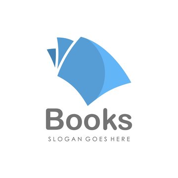 Book logo design vector