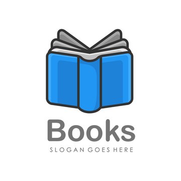 Book logo design vector