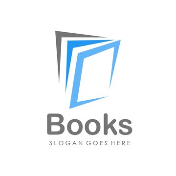 Book logo design vector