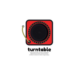 Template logo for turntable.