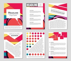 Abstract vector layout background set. For art template design, list, front page, mockup brochure theme style, banner, idea, cover, booklet, print, flyer, book, blank, card, ad, sign, sheet,, a4