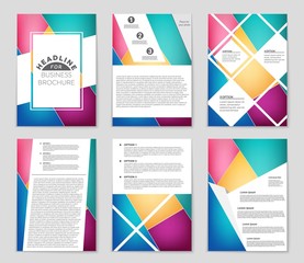 Abstract vector layout background set. For art template design, list, front page, mockup brochure theme style, banner, idea, cover, booklet, print, flyer, book, blank, card, ad, sign, sheet,, a4
