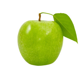 Green apple isolated on white background