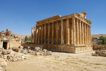 The Temple of Bacchus in Baalbek, Lebanon
