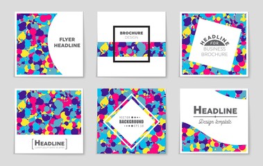 Abstract vector layout background set. For art template design, list, page, mockup brochure theme style, banner, idea, cover, booklet, print, flyer, book, blank, card, ad, sign, sheet,, a4