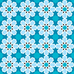 Seamless pattern with geometric arabic style. Traditional islamic background.
