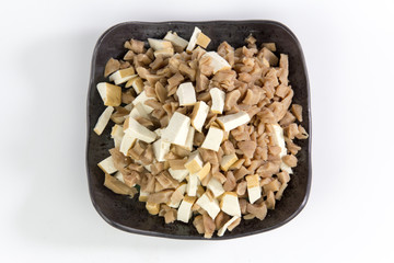 dried radish and Dried bean curd