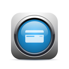 Obraz premium Square Push-Button - Vector