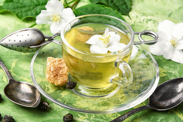 herbal tea with Jasmine flowers