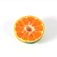 Orange fruit isolated on white background