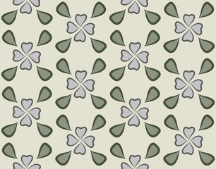 Repeatable background with flowers for website, wallpaper, textile printing, texture, editable
