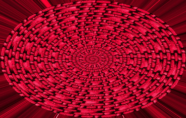 abstract background polar coordinate with red color