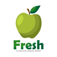 Apple logo design illustration vector