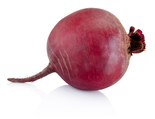 Fresh beetroot isolated on white background