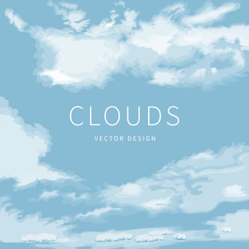 Abstract background of the cloudy blue sky