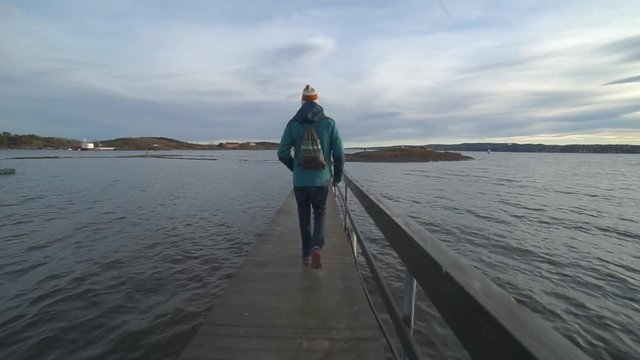 Person Going on a Gangway