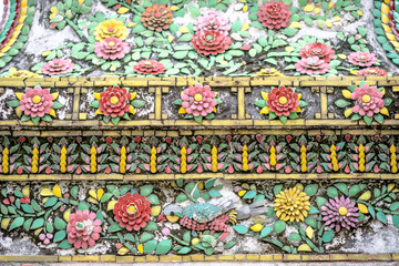 Decorative elements architecture of the temple of Wat Pho