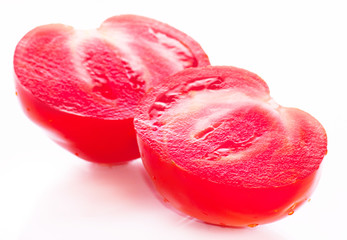 vitamin vegetarian tomato set isolated on white background