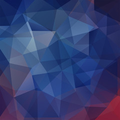 Background made of blue triangles. Square composition with geometric shapes. Eps 10
