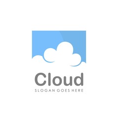 Cloud logo design vector