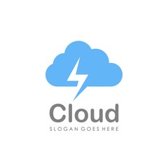 Cloud logo design vector