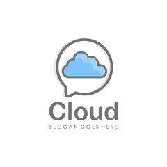 Cloud logo design vector