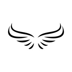 Obraz premium Wing silhouette design vector