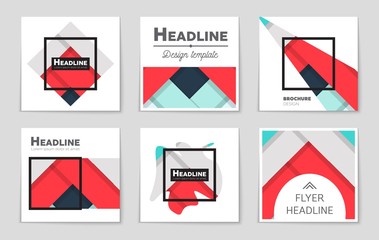 Abstract vector layout background set. For art template design, list, front page, mockup brochure theme style, banner, idea, cover, booklet, print, flyer, book, blank, card, ad, sign, sheet,, a4