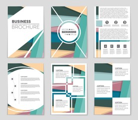 Abstract vector layout background set. For art template design, list, front page, mockup brochure theme style, banner, idea, cover, booklet, print, flyer, book, blank, card, ad, sign, sheet,, a4