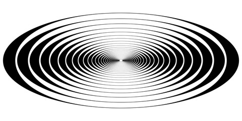 concentric circle oval resonance waves