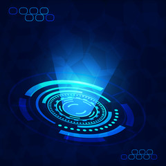 Abstract circle technology background.