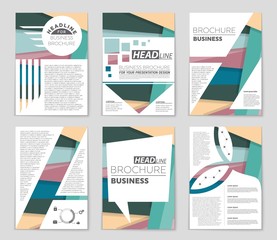 Abstract vector layout background set. For art template design, list, front page, mockup brochure theme style, banner, idea, cover, booklet, print, flyer, book, blank, card, ad, sign, sheet,, a4