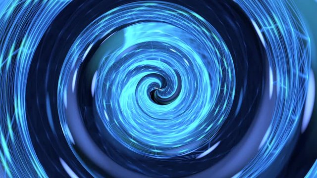 Blue hypnosis spiral loop