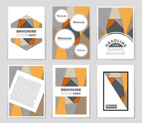 Abstract vector layout background set. For art template design, list, front page, mockup brochure theme style, banner, idea, cover, booklet, print, flyer, book, blank, card, ad, sign, sheet,, a4