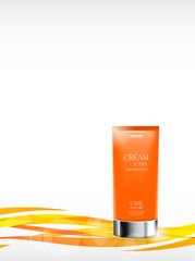 Skin moisturizer cosmetic ads template