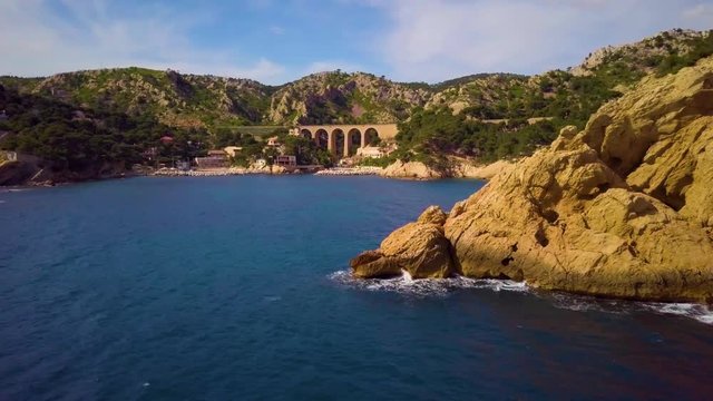 Calanque de la c&ocirc;te bleu Marseille
